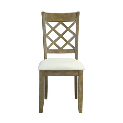 Karsen Linen Rustic Side Chair (Set Of 2)