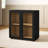 Modern 32" Glass Door Modular Accent Cabinet-862074390-863214341