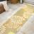 Zinnia Modern Floral Textured Weave Yellow/Cream Indoor/Outdoor Rug-1660403668