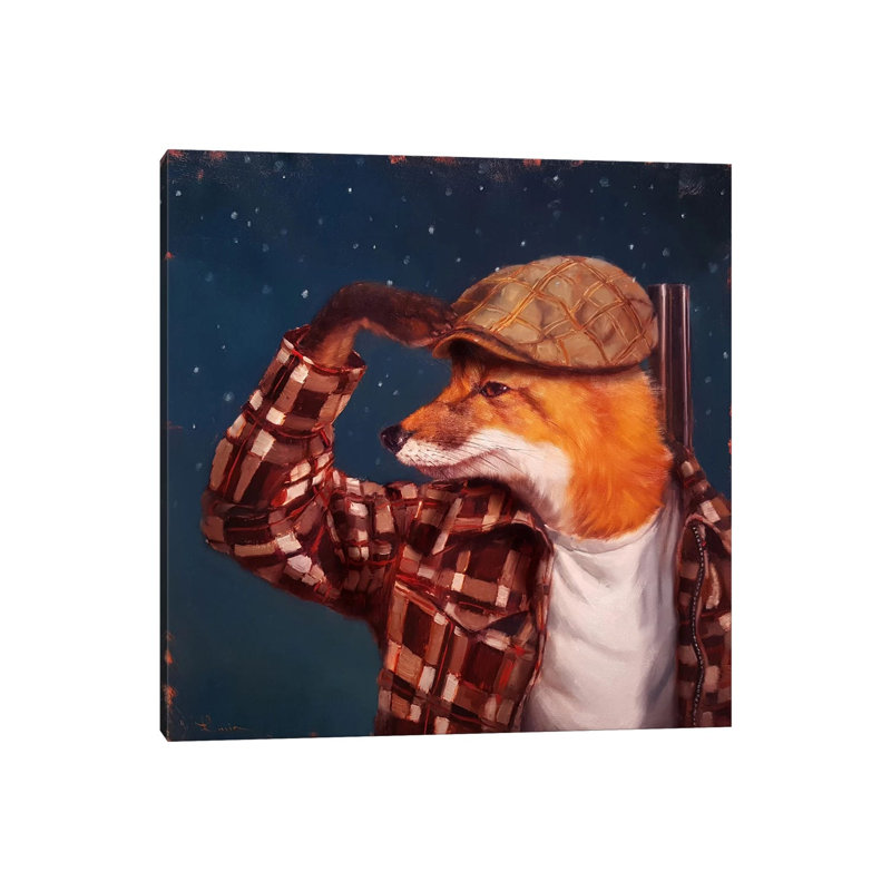Fox Hunt by Lucia Heffernan - Wrapped Canvas Print, 66.04 cm H x 66.04 cm W x 3.175 cm D