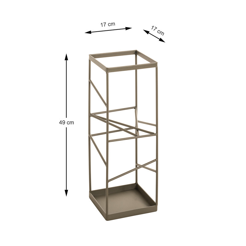 Hinrichs Metal Freestanding Umbrella Stand, Green