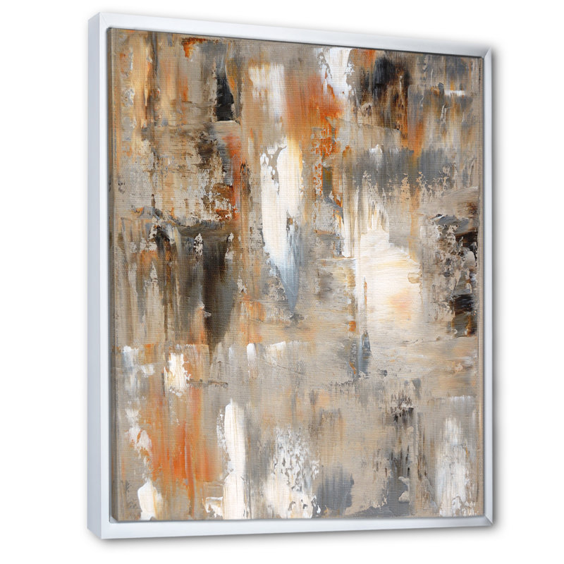 Le brun rencontre l'art abstrait gris Le brun rencontre l'art abstrait gris