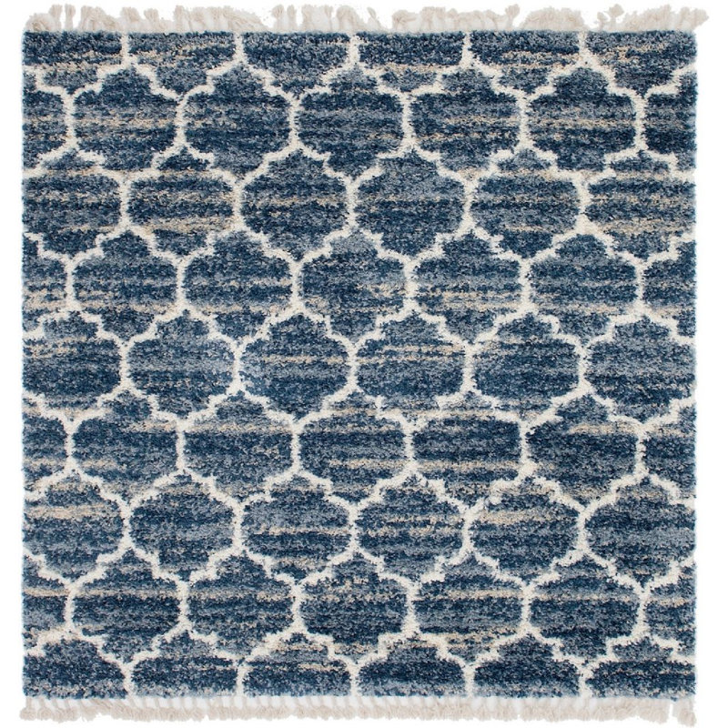 Mitzy Geometric Indoor Rug, Square 8'
