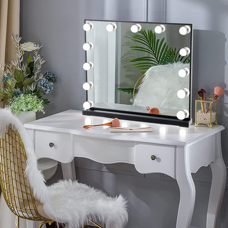 Rectangle Mirror, 42" x 52", Black