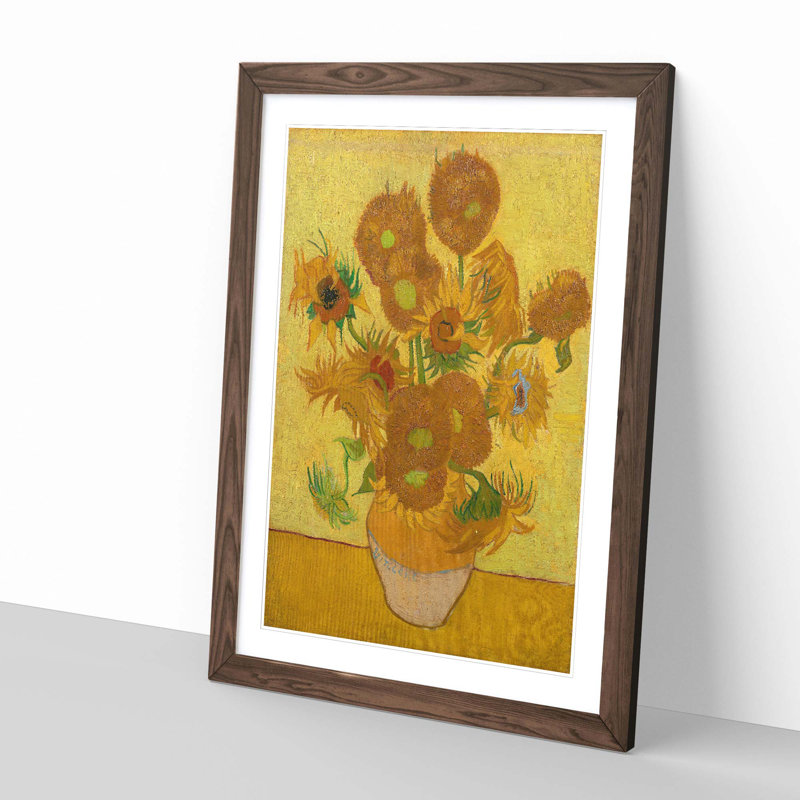 Vincent Van Gogh - Painting on Canvas, 62cm H x 45cm W, Walnut Framed