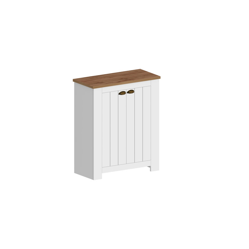 20 Pair Shoe Storage Cabinet, Beige