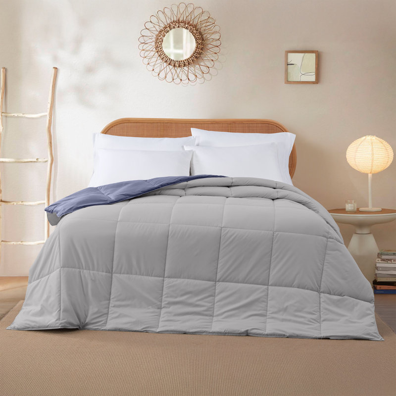 Modern Threads Comforter Duvet Insert, Reversible Quilted Down Alternative Comforter with Corner Tabs, All Season Bedding
