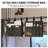Full Size Loft Bed With Desk And Led Light, Metal Full Size Loft Bed With Power Outlet, Full Size Bed Frame With Upper Bunk, Safety Guard And Ladder, Space Saver,-507437378
