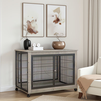 Table d'appoint pour cage pour chien Gray Furniture x 27,36 po)