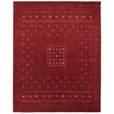 Simi Hand-Woven Geometric Cotton Wool Rug