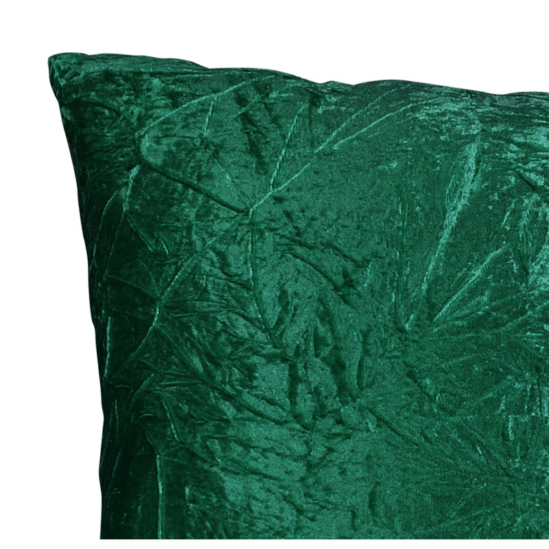 Housse de coussin carré et insert, Vert foncé
