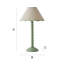 Nephi Bobbins Painted Table Lamp with Tapered Natural Linen Trim Scallop Shade-1764497640-1768459580-1768459582