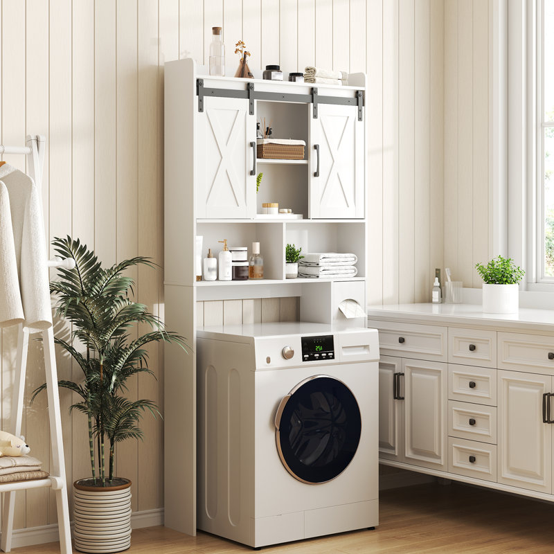 Armoire de rangement au-dessus de la toilette, Blanc