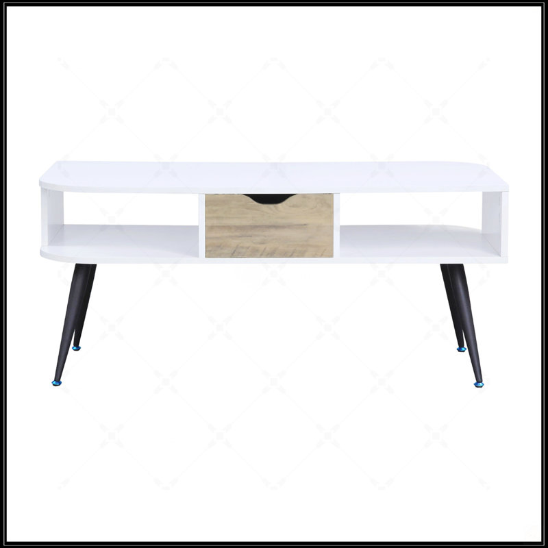 Table basse rectangulaire avec 1 tiroir de rangement