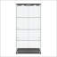 Vitrine moderne en verre avec lumières DEL