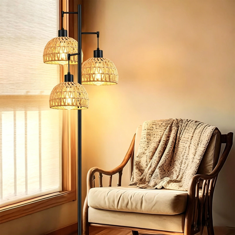 Lampe sur pied 65 po Boho