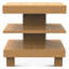 Table d'appoint 24 po Jullisa en chêne naturel vieilli