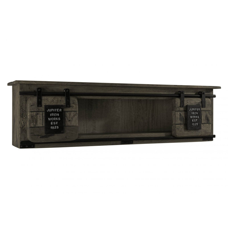 Railway Floating Shelf, Black