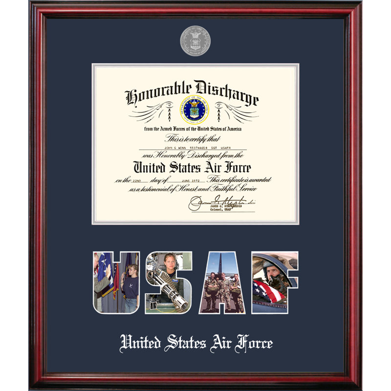 Air Force Discharge Petite Picture Frame, 10" x 14"