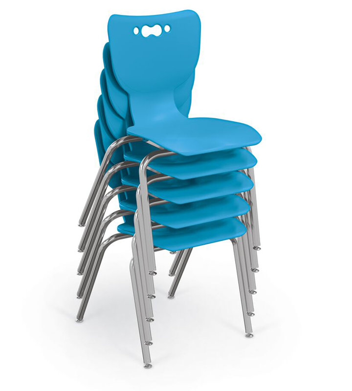 Chaise de bureau 5 étudiants, 16 po, Orme, Vert