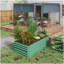 Ensemble de jardin surélevé galvanisé Outsunny, grande et haute boîte à fleurs en métal pour légumes, fleurs et herbes, renforcée, 6 pi x 3 pi x 2 pi, vert clair
