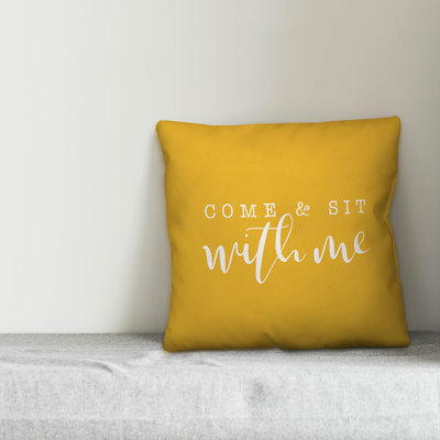 Textual Outdoor Throw Pillow
