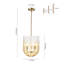 Luminaire bol suspendu en verre 3 lumières-885500875