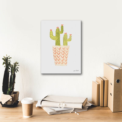 «Epic Graffiti» «Watercolor Cactus 1» par Katie Doucette, art mural sur toile, 12 po x 16 po
