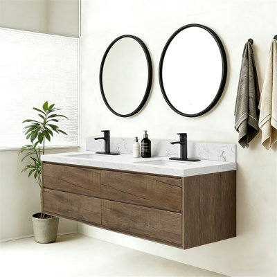 Meuble-lavabo mural 84 po