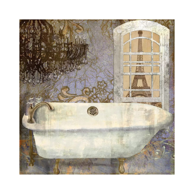 Salle De Bain I by Color Bakery - Wrapped Canvas Painting, 30.48 cm H x 30.48 cm W