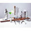 Ensemble de bar 14 pièces en acier inoxydable avec support en bois Mixology