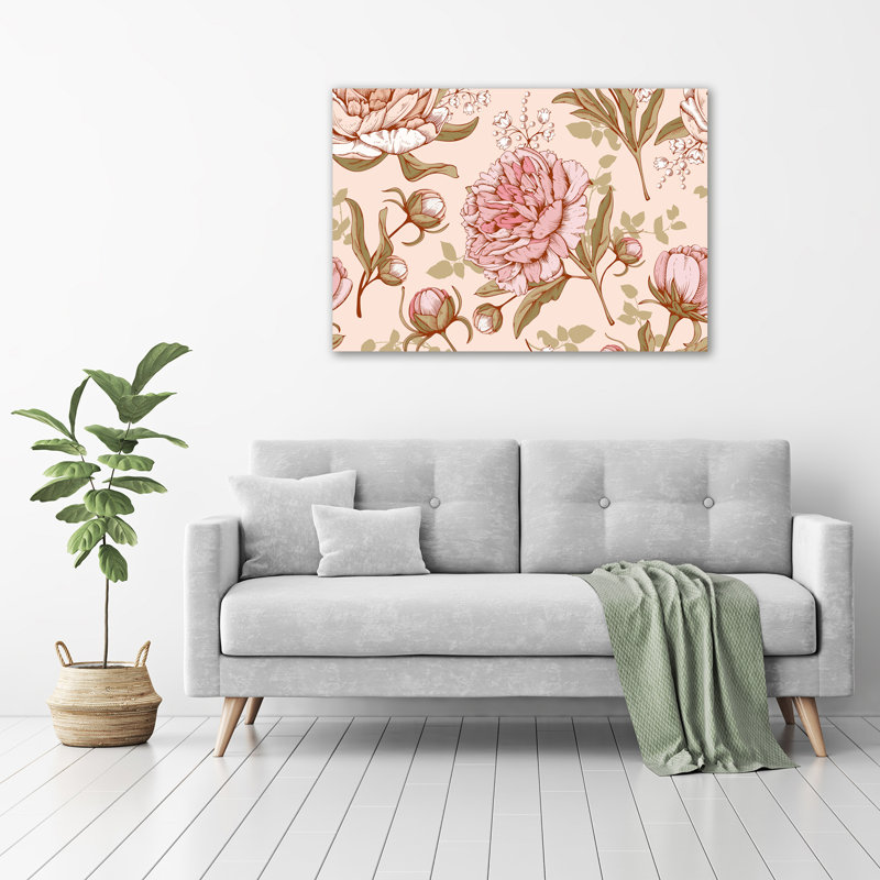 Peonies - Wrapped Canvas Print