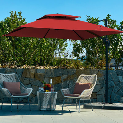 Parasol carré en porte-à-faux 9 pi Sizer