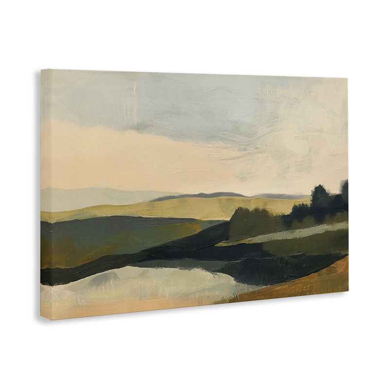«Green Hills», peinture sur toile par Irena Orlov, H 24 po x l 36 po