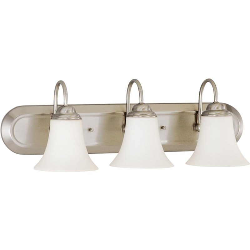 Zarate 3 - Light Dimmable Vanity Light, Brushed Nickel, 100 Watt