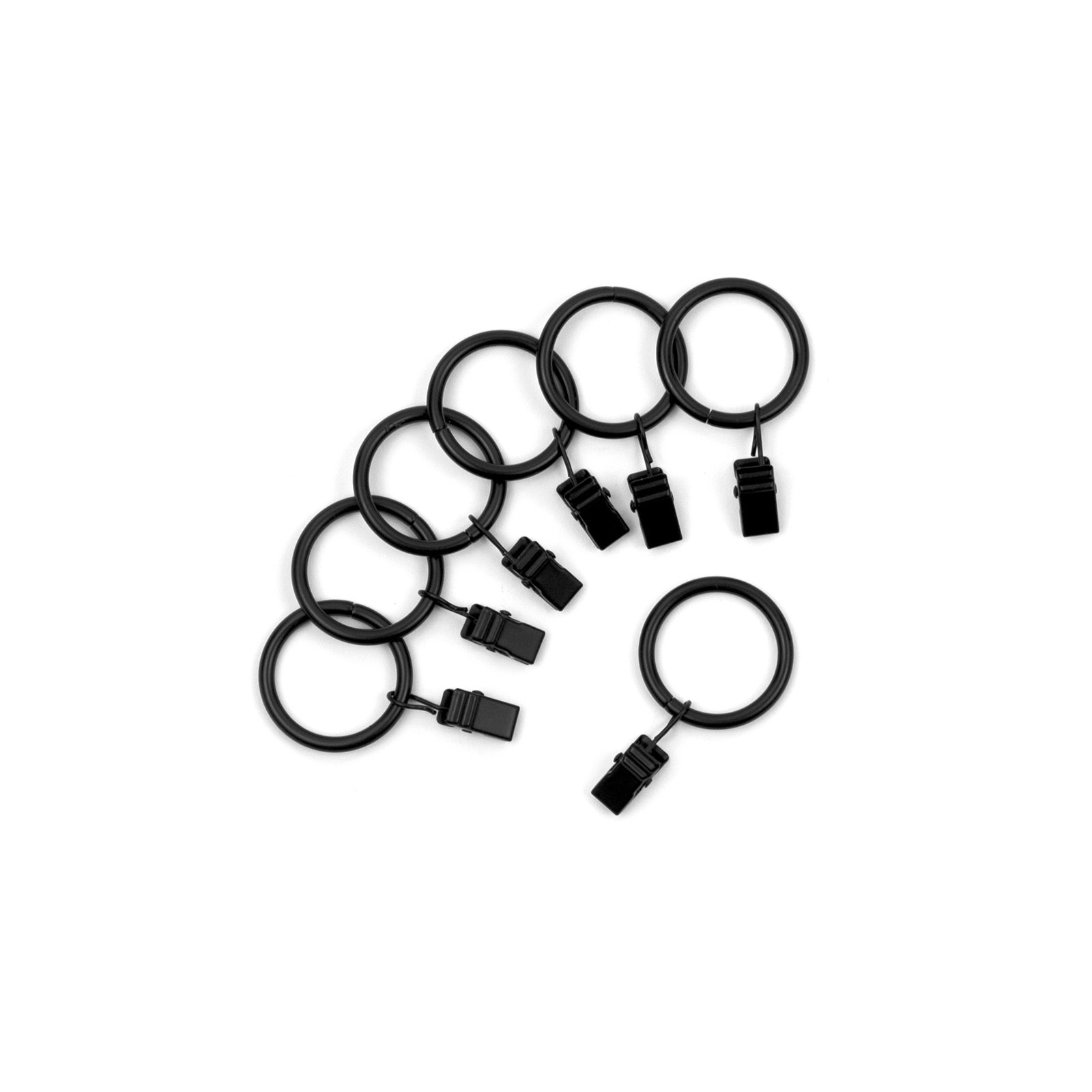 Vasios Curtain Rings, Black