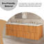 60 po Meuble-lavabo mural avec lavabo