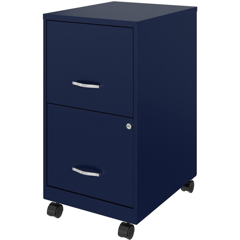 Soho Mobile 2-Drawer File Cabinet, Navy