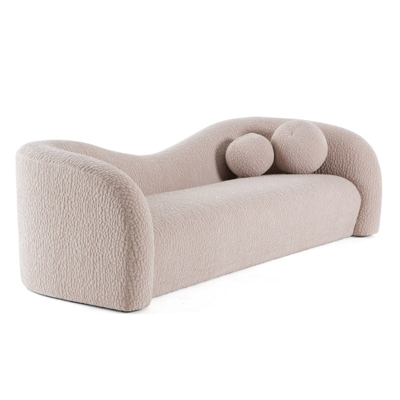 Maela 103" Beige Fabric 4-Seat Sofa