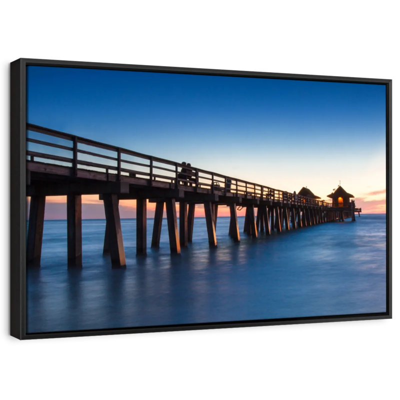 " Naples Beach Pier Wall Art ", 31" H x 21" W