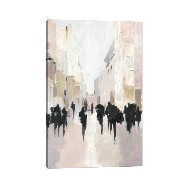 Reproduction d’art, "passing Rain I" par Ethan Harper, H 48 po x l 32 po x P 1,5 po, Toile tendue, Pas de tapis