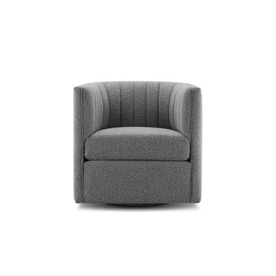 Fauteuil demi-tonneau pivotant en polyester 31,1 po Sebergham