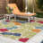 Floral Flatweave Water Resistant Indoor Outdoor Rugs for Patios, Deck, Porch or Entryway-426492119