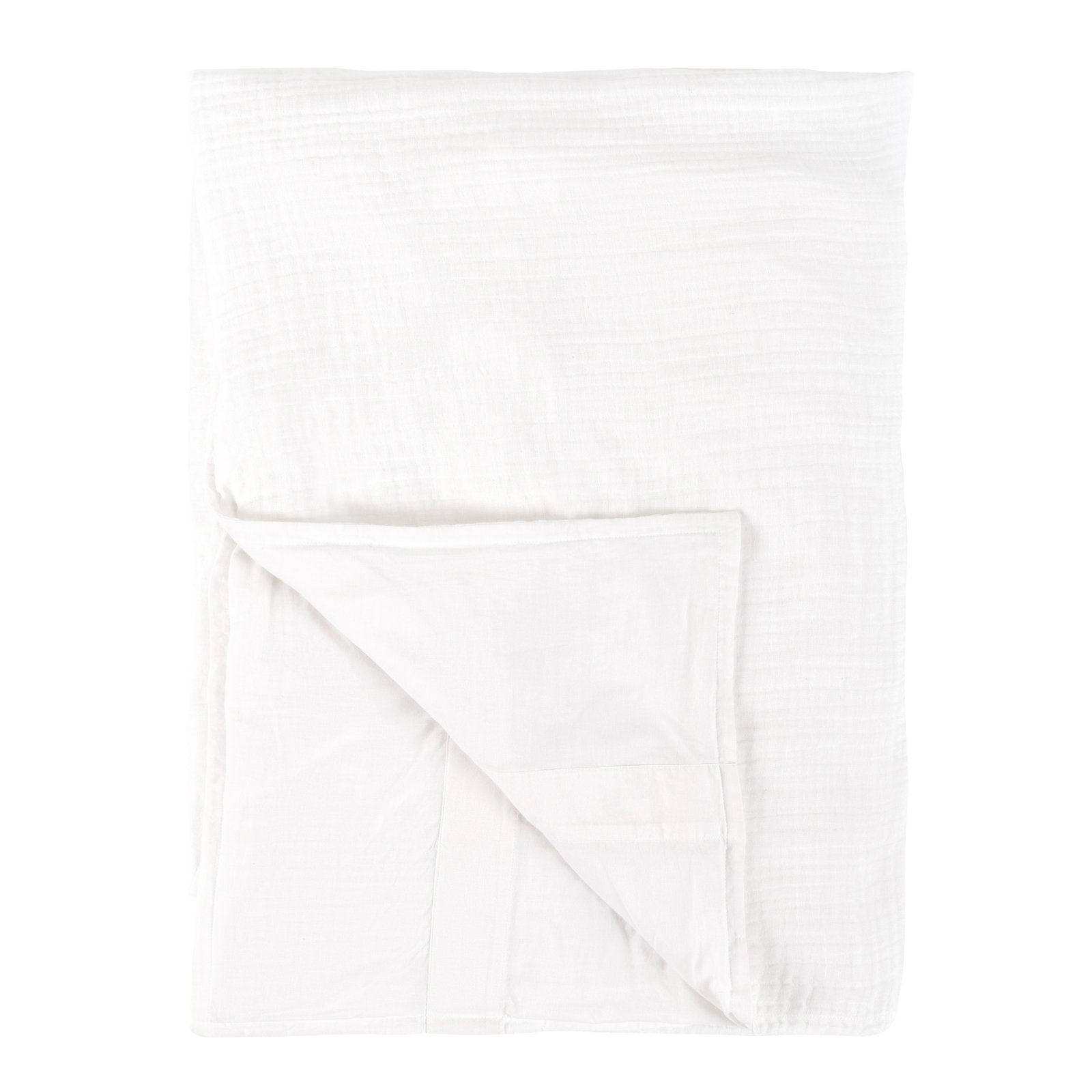 Daila Cotton Blend Duvet Cover, King Duvet, White