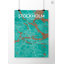 Stockholm City Map - No Frame Print-1008729460