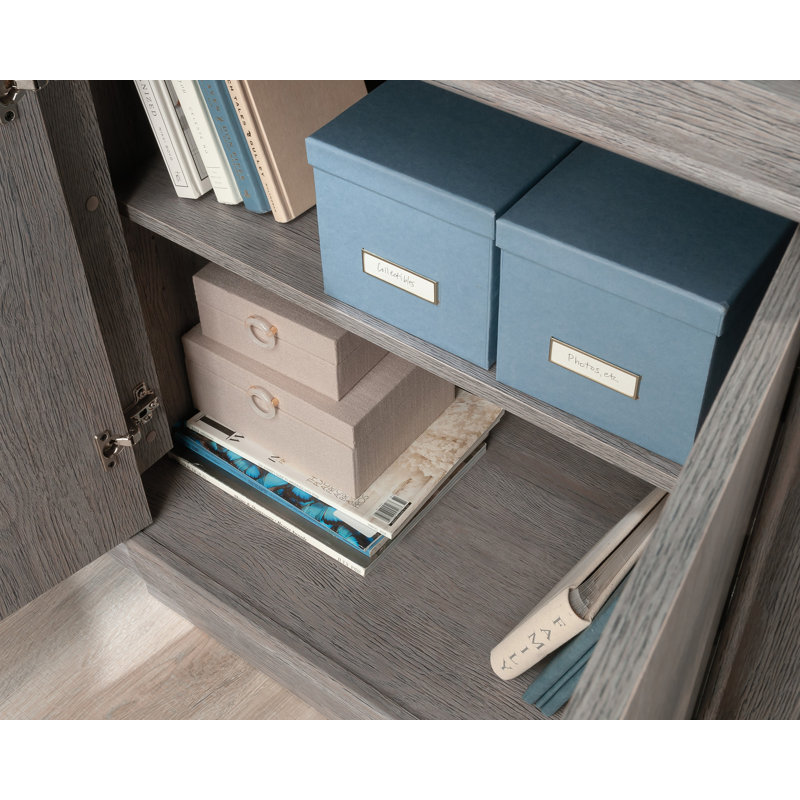 Ashen Oak 2-Door Adjustable Shelf Office Cabinet