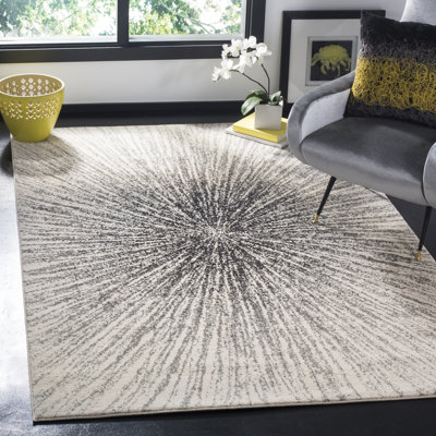 Manassas Transitional Black/Ivory Rug