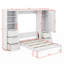 Grand lit escamotable mural avec tablettes-1786317013