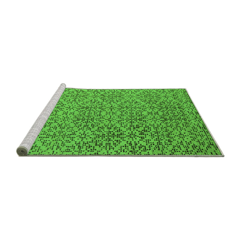 Washable Geometric Indoor Rug, Square 7'