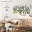 Harnek, rangée vibrante d'hortensias sur bois-106429029